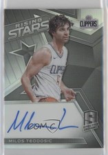 2017-18 Panini Spectra Rising Stars Signatures 6/199 Milos Teodosic Auto 10jq