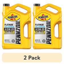 (2 pack) Pennzoil Platinum Full Synthetic 5W-20 Motor Oil, 5-Quart 47.96 per gallon