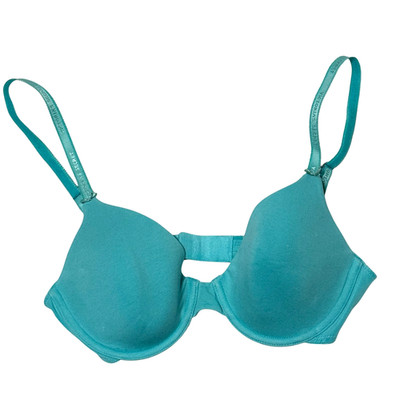 Victoria's Secret Push Up Bra 34C Blue  Full Coverage Underwire Padded Everyday