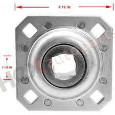FD208R1-1/8 Harrow Flange Disc Bearing Unit 1-1/8" Square Bore fits ST208-1-1/8N