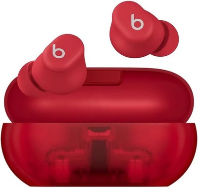 Beats Solo by Dr. Dre Solo Buds True Wireless Earbuds - Transparent Red (OB)