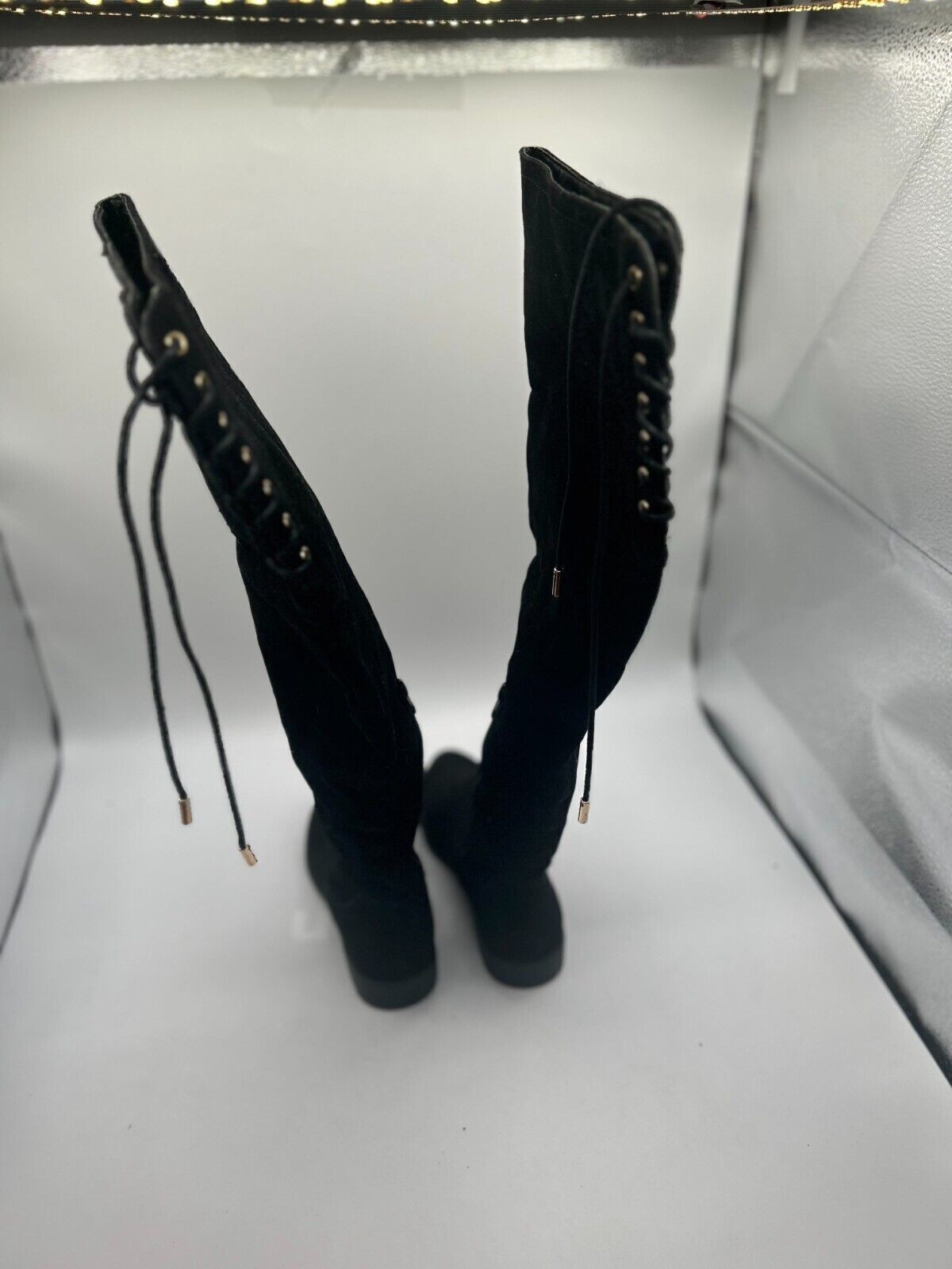 SAOLA G.H. Scarpe Oxford Bass Perkins da uomo taglia 5M nere in pelle con lacci punta a cappuccio