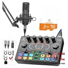 Podcast Equipment Bundle, 8GB Memory Card, Audio One condenser mic bundle