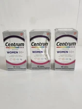 3 Centrum Silver Women 50+ MultiVitamin/Mineral Supplement 65 Ea 05-2026 READ