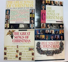 The Great Songs of Christmas By Ten Great Artists of Our Time ~Set of Albums 1-4