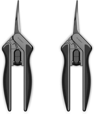 AC Infinity 16,8 cm Edelstahl-Gartenschere mit gebogenen Präzisionsklingen, 