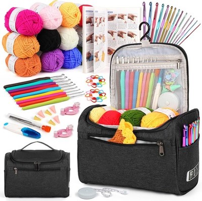Aeelike Crochet Kit for Beginners Young and Old, First Crochet Kit for Adults In
