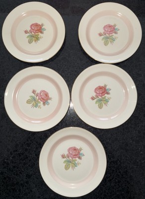 Homer Laughlin, Eggshell Nautilus Bread and Butter Plates Set Of 5 Plates E47 N5