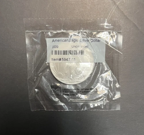 2009 American Eagle Silver Dollar Uncirculated 1 Ounce Coin