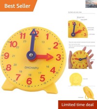 Student Kids Learning Clock Time Teacher Gear 4 Inch 12/24 Hour Telling Time ...