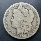 1898-S Morgan Silver Dollar Heavily Circulated
