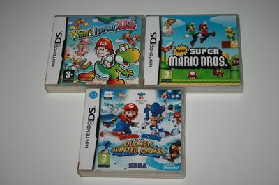 SUPER MARIO BROS + YOSHI'S ISLAN DS + MARIO & SONIC _ NINTENDO DS 3DS 2DS