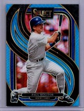 Paul Molitor 2025 Panini Select Light Blue Prizm /199 Premier Level #147 Brewers