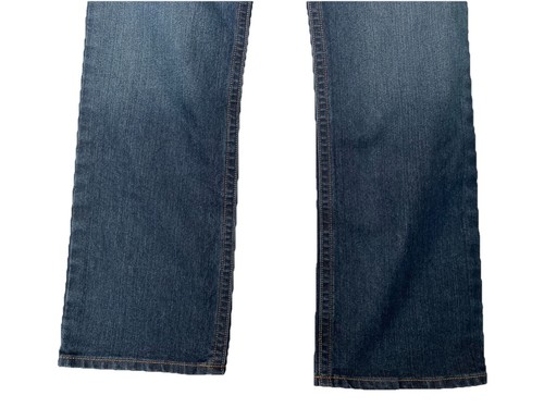 Ariat Rebar M4 Relaxed Boot Blue Jeans Men's Size 34x32 Medium Dark Wash Exc - 第 3/8 張圖片