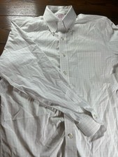 Brooks Brothers Madison Non-Iron Supima Cotton Shirt White Windowpane 15-33