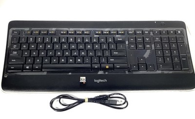 LOGITECH K800 Keyboard (Y-R0065) with Receiver/Dongle/Cord Excellent Condition!