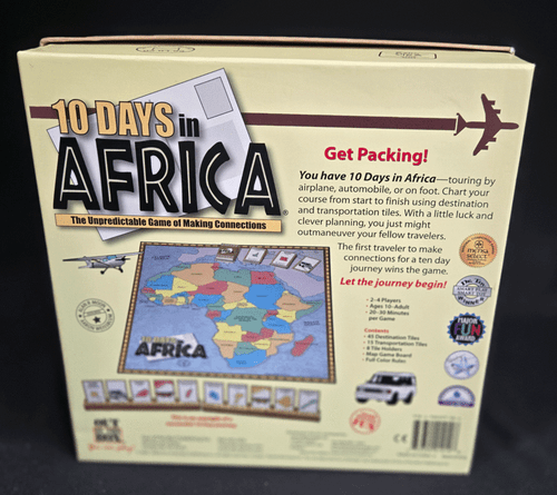 10 Days In Africa Game Of Making Connections Strategy Board Game Out Of The Box - Picture 2 of 4