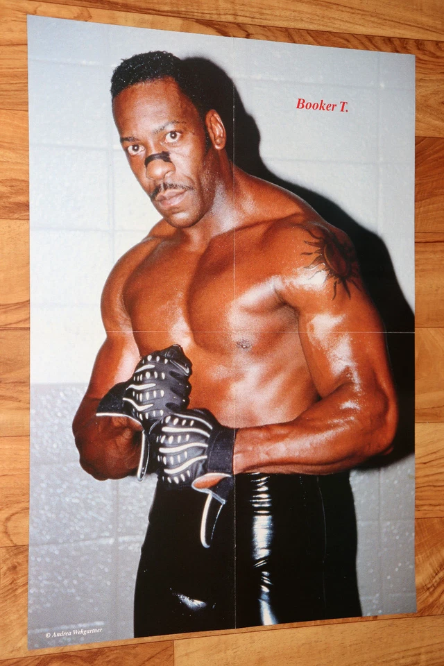 Póster vintage de lucha libre Chris Jericho/Booker T WWF WWE Foto 4 de 4