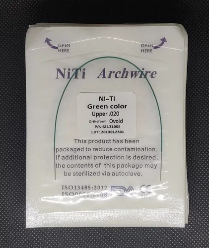 10 Confezioni Filo Arco Rivestito Tondo Niti Super Elastico Ortodonzia Dentale 5 Colori - Foto 2 di 11