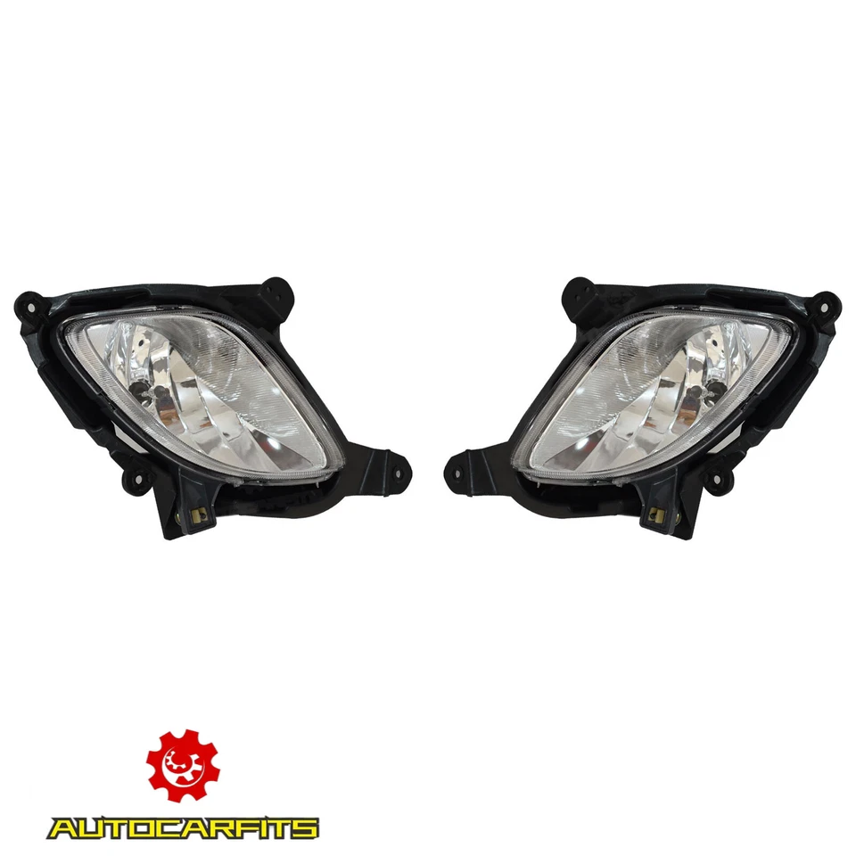 Fits Hyundai Genesis Coupe 2010-2012 Fog Lamp With Cover Left+Right Side 4PCS Foto 3 de 4