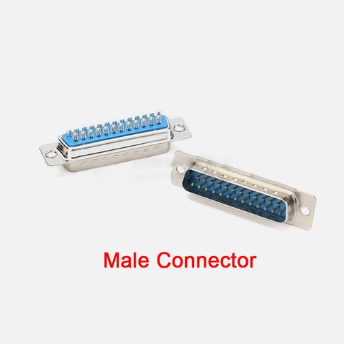 DB25 25 Pin D-Sub Plug Female / Male Cable Connector Solder Type Plastic Shell - Picture 3 of 14