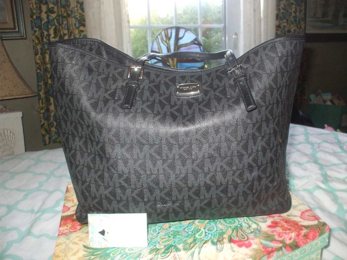 Michael Kors Black Canvas Tote