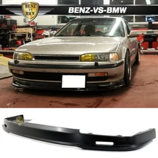 Fits 90-93 Honda Accord Mugen Style Front Bumper Lip Spoiler PP
