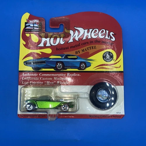 HOT WHEELS #5714 BEATNICK BANDIT GREEN  1/64 25th ANNIVERSARY 1992 REDLINES