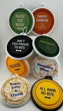 Collapsible Silicone DOG CAT Food Water Bowl 13.5oz Travel Container FUNNY QUOTE