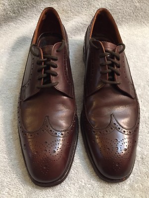 Royal Tweed Brown Wingtip Premium Grade Oxford Dress Shoes 