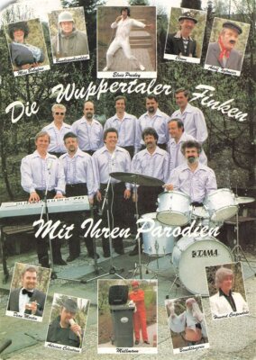 498367) Musician autograph card-The Wuppertal finches