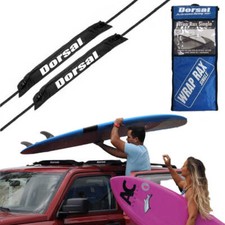 DORSAL Surfboard Car Soft Racks - Padded System, Easy Setup Any Car,  No Scratch