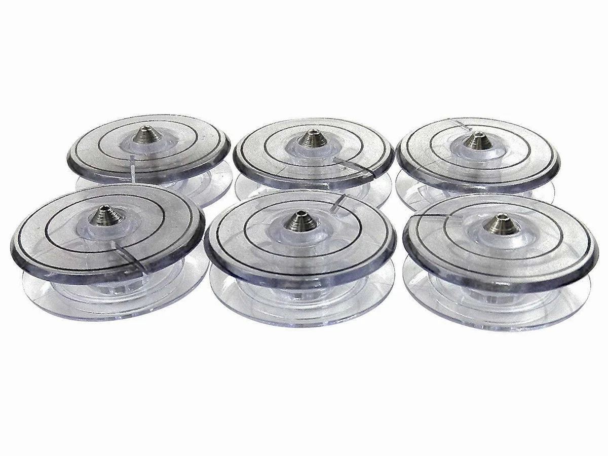 Set 50 Bobine Per Macchina Da Cucire In Plastica Trasparente – Diametro 20 Mm, Altezza 10 Mm – Accessori Universali Per Cucito Fai Da Te