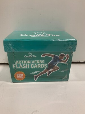 Action Verbs Flash Cards - 200-Piece Educational Flash Cards 200 Card Bundle