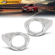Pair For 2012-2014 Ford Focus Left Right Fog Light Cover Bezels Housing Trim