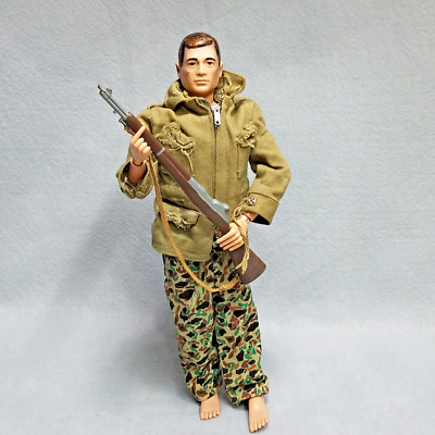 Vintage 1964 Hasbro GI Joe Brown Hair Action Figure Patent Pending