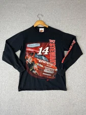 Tony Stewart Shirt Mens M Black Stewart Haas Racing #14 NASCAR Impala SS