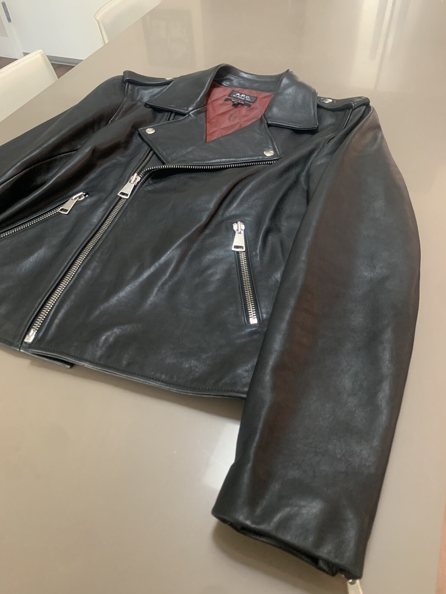 A.P.C. Leather Riders Jacket France製 Undercover Leather Rider Jacket in Black | FWRD