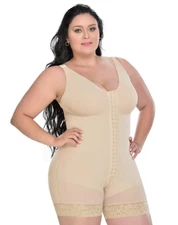 Fajas Colombianas Faja con Bra M&D F0029 Mid Thigh Body Shaper for Women Shaper