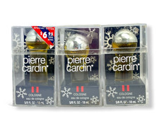 Pierre Cardin Eau De Cologne 5/8fl.oz.-18ml New; Lot Of 3