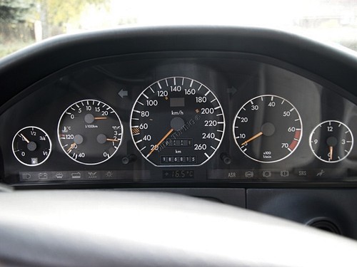 For Mercedes R129 SL 89-01 Polished Aluminium Trim Rings Instrument Cluster 5pcs - Picture 12 of 21