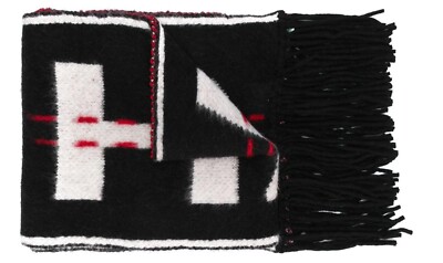 希少 OFF-WHITE  INDUSTRIAL SCARF $1489 Off-White Black Knit Industrial Scarf Extra Long NWT | eBay
