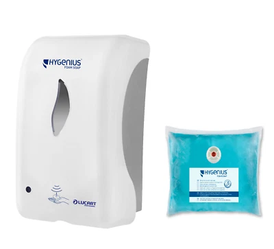 Sensor SeifenSpender Lucart Hygenius no touch Spender inkl. 1 Refill 1000 ml
