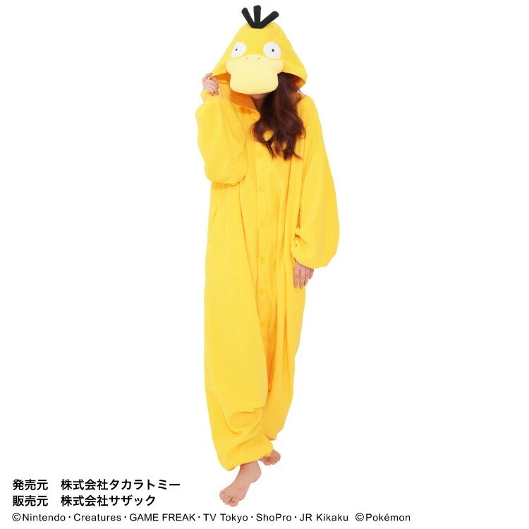 SAZAC Pokémon Psyduck Kigurumi Disfraz Juegos con disfraces Halloween Unisex Talla Única JP F/S Foto 3 de 4