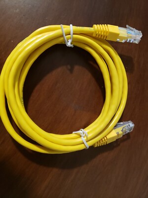  Cable Internet Router Cord RJ45 UTP Black-7FT CAT5E- Ethernet LAN Network Patch