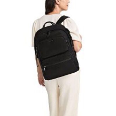 NEW TUMI VOYAGEUR 196663 Montana Backpack Black Gunmetal Business