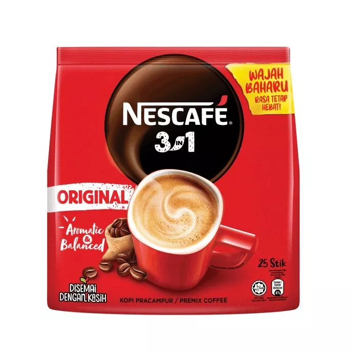 NESCAFE 3 in 1 Aromatic & Balanced Original Instant Coffee 30 sticks (1  pack)