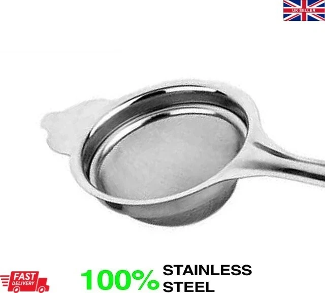 2x Tea Strainer Stainless Steel Mesh Loose Leaf Fine Filter Sieve Infuser Multi - Image 3 of 4