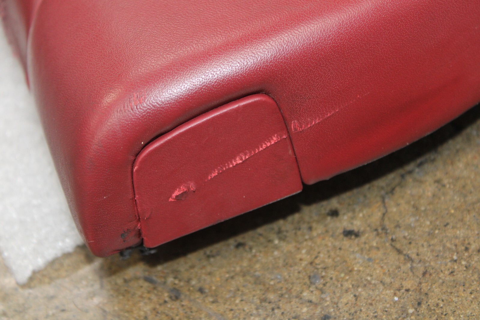 Ferrari 575, LH, Left, Front Door Trim Panel, Burgundy, Used, P/N 66160130