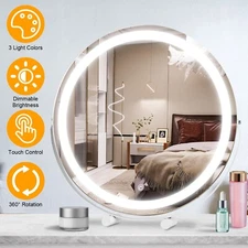 19INCH Lighted Vanity Mirror Light Up Mirror with Smart Touch 3 Colors Dimmable